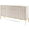 Комод з телескопічними напрямними Perfect Home Nova KSZ154 3D3S 154x63x39 Кашемір (золоті ніжки) (PFH-091245)