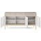 Комод з телескопічними напрямними Perfect Home Nova KSZ154 3D3S 154x63x39 Кашемір (золоті ніжки) (PFH-091245)