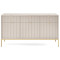 Комод з телескопічними напрямними Perfect Home Nova KSZ154 3D3S 154x63x39 Кашемір (золоті ніжки) (PFH-091245)