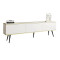 Тумба під телевізор Perfect Home Oro RTV175 3D 175х53х32 Білий (чорні ніжки) (PFH-091336)