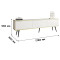 Тумба під телевізор Perfect Home Oro RTV175 3D 175х53х32 Білий (чорні ніжки) (PFH-091336)