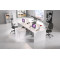 Офісний стіл Perfect Home Teo 3S/138 138,2х76х50,4 Білий (PFH-091165)