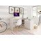Офісний стіл Perfect Home Teo 3S/138 138,2х76х50,4 Білий (PFH-091165)