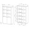 Стелаж Perfect Home Torro 2D/113 113,2x190,1x38,1 Дуб кремона/Чорний (PFH-091413)
