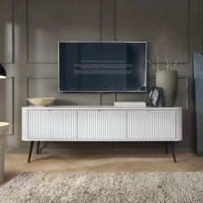 Тумба під телевізор Perfect Home Zova RTV168 168х56х39 Білий (чорні ніжки) (PFH-091272)