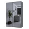 Шафа купе Doros G-Caiser Антрацит 2 Дзеркала / 3 частини 160х60х240 (42005409) (DRS-012242)