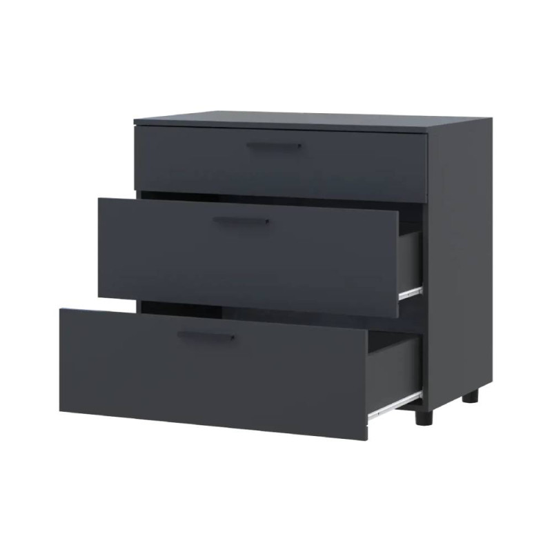 Комод Doros Торн Антрацит 3Ш 90х51.6х80 (DRS-012092)