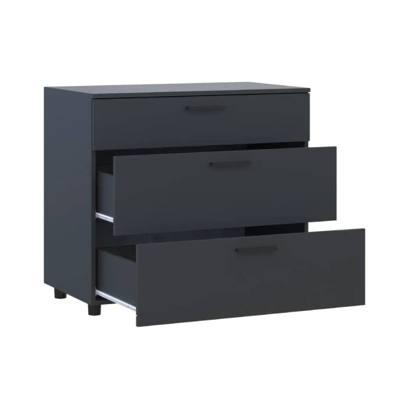 Комод Doros Торн Антрацит 3Ш 90х51.6х80 (DRS-012092)