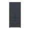 Шафа для одягу Doros Торн Антрацит 2 ДСП/3Ш (полиці) 90х51.6х200 (DRS-012072)