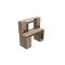 Стол компьютерный Анжело Ferrum-decor 1400x1422x600 ДСП Дуб Сонома 16 мм (FRD-104707)