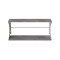 Полка настенная Ferrum-decor Букин 330x700x240 металл Белый ДСП Бетон 16 мм (FRD-102897)