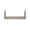 Полка настенная Ferrum-decor Изи 260x600x150 металл Черный ДСП Дуб Сан-Марино 16 мм (FRD-102927)