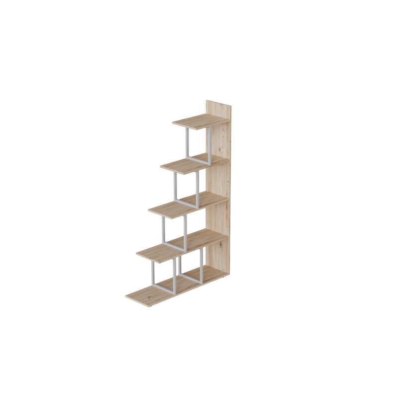 Этажерка Ferrum-decor Стелла 1600x1020x300 Белый металл ДСП Дуб Сан-Марино (FRD-103467)