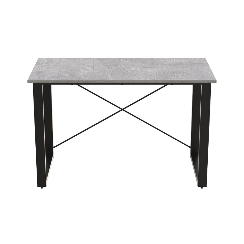 Письмовий стіл Ferrum-decor Драйв 750x1200x700 Чорний метал ДСП Бетон 16 мм (FRD-103177)