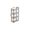 Етажерка 4/60 Ferrum-decor Серії Конект 120x60x28 чорний ДСП Дуб Сан-Марино 16мм (FRD-104237)