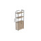 Этажерка 3/60 Ferrum-decor Серии Конект с тумбой 144x60x28 Серый ДСП Сан-Марино (FRD-104457)