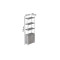 Етажерка 4/60 Ferrum-decor Серії Конект із тумбою 179x60x28 Білий ДСП Бетон (FRD-104497)