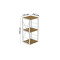 Етажерка 3/34 Ferrum-decor Серії Конект 73x34x28 білий ДСП Дуб Артизан 16мм (FRD-104297)
