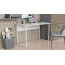 Письменный стол с ящиками Ferrum-decor Оскар 750x1400x600 металл Белый ДСП Бетон 16 мм (FRD-103247)