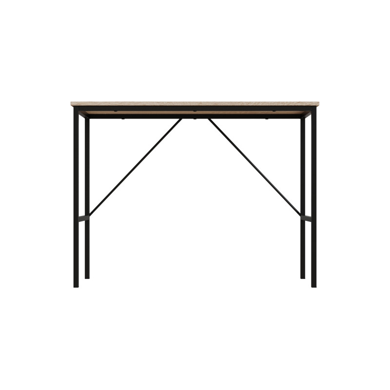 Стол письменный Line Тайм Ferrum-decor 750x1000x500 Черный металл ДСП Дуб Сонома 16 мм (FRD-104867)