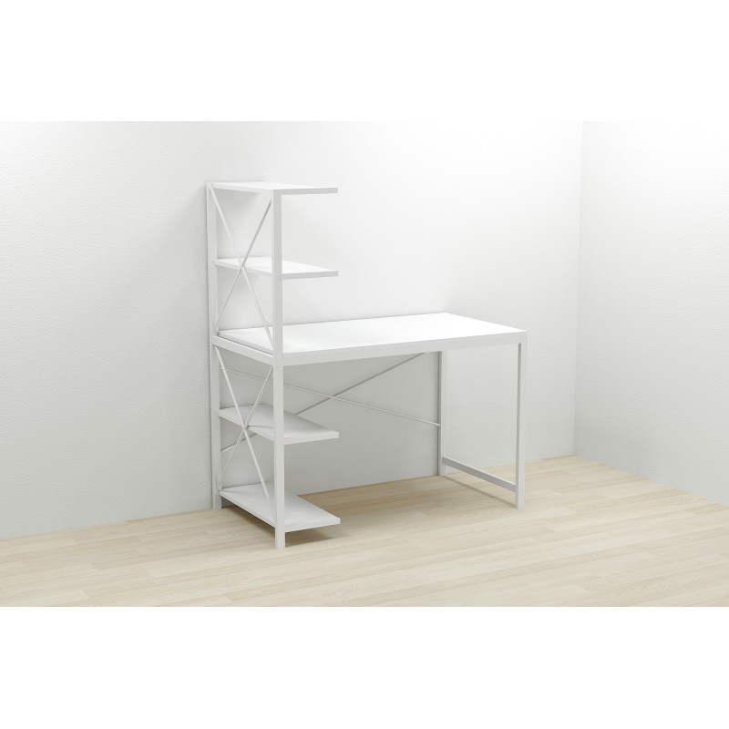 Комп'ютерний стіл Ferrum-decor Джек 75x140x60 Білий ДСП (FRD-104407)