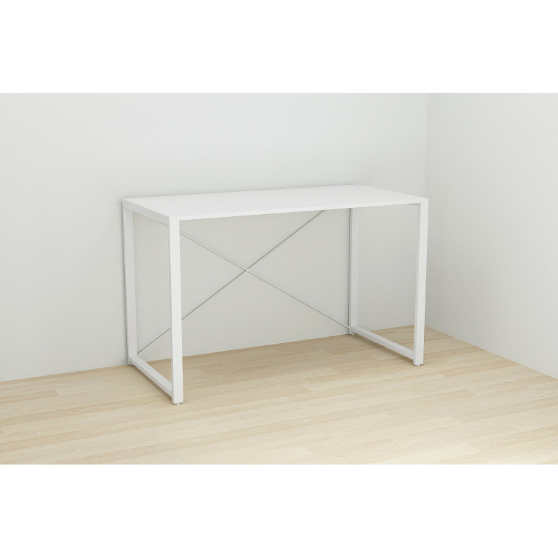 Письмовий стіл Ferrum-decor Серії Конект 75x120x600 білий ДСП Біле 16мм (FRD-104207)