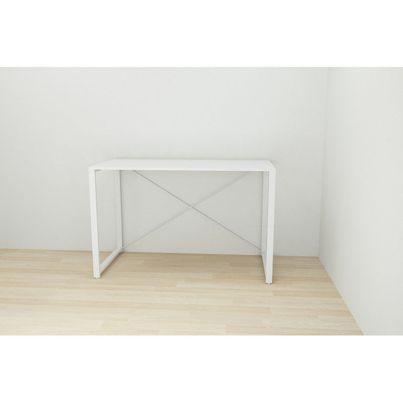 Письмовий стіл Ferrum-decor Серії Конект 75x120x600 білий ДСП Біле 16мм (FRD-104207)