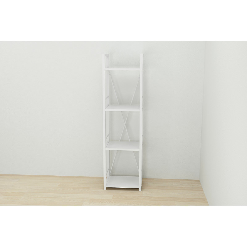 Етажерка 4/34 Ferrum-decor Серії Конект 120x34x28 білий ДСП Біле 16мм (FRD-104277)