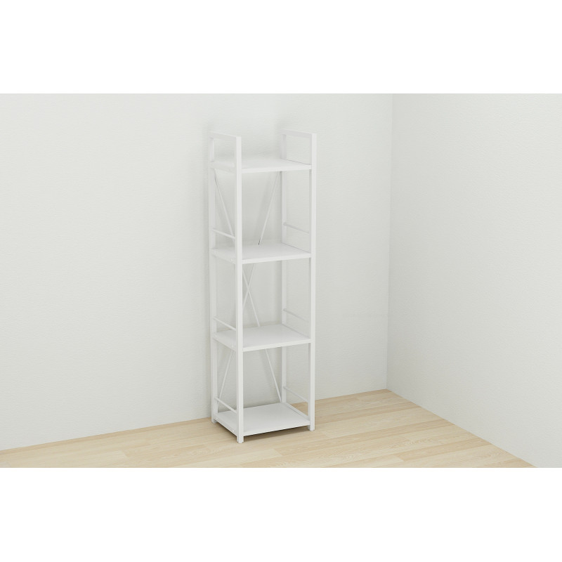Етажерка 4/34 Ferrum-decor Серії Конект 120x34x28 білий ДСП Біле 16мм (FRD-104277)