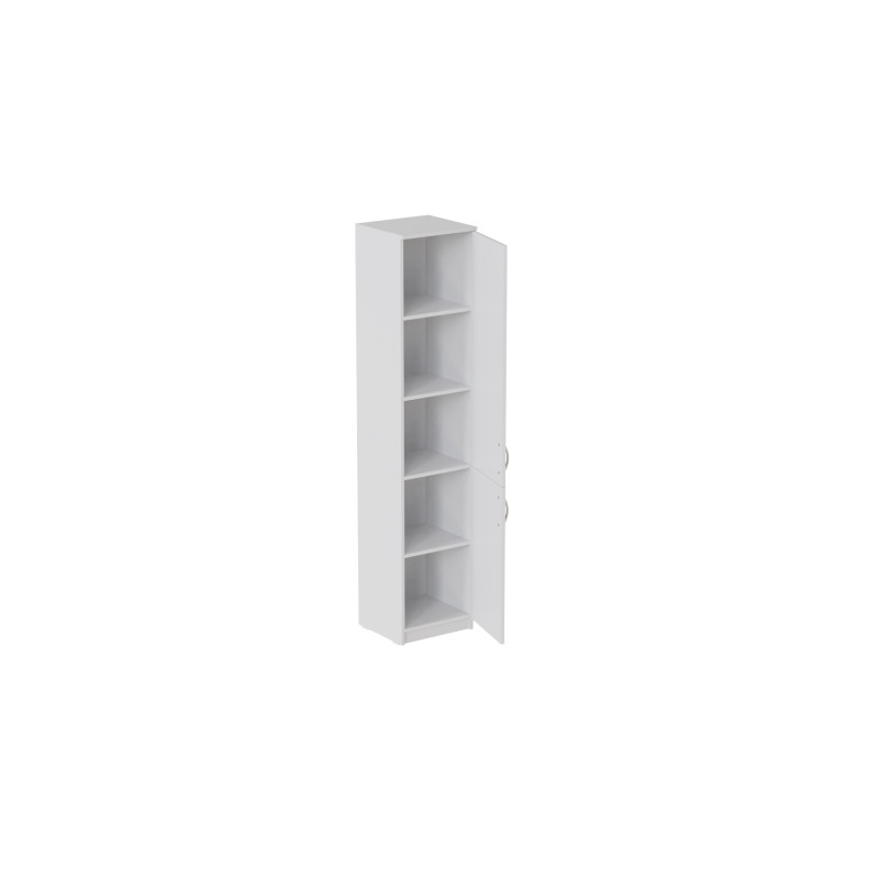 Пенал Анжело Ferrum-decor на 5 полок с 2 дверями 1900x400x380 ДСП Белое 16 мм (FRD-104917)