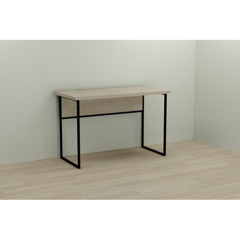 Письменный стол Ferrum-decor Коди 76x100x60 черный ДСП Дуб Сонома 32мм (FRD-103737)
