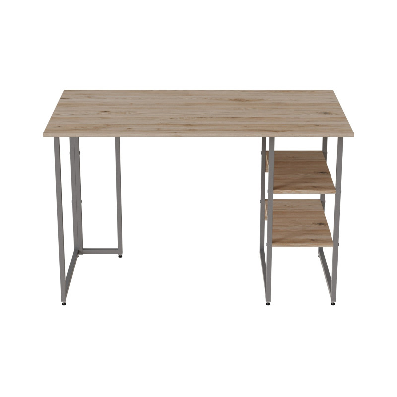 Комп'ютерний стіл Ferrum-decor Кевін 75x140x60 сірий ДСП Дуб Сан-Марино 32мм (FRD-101737)