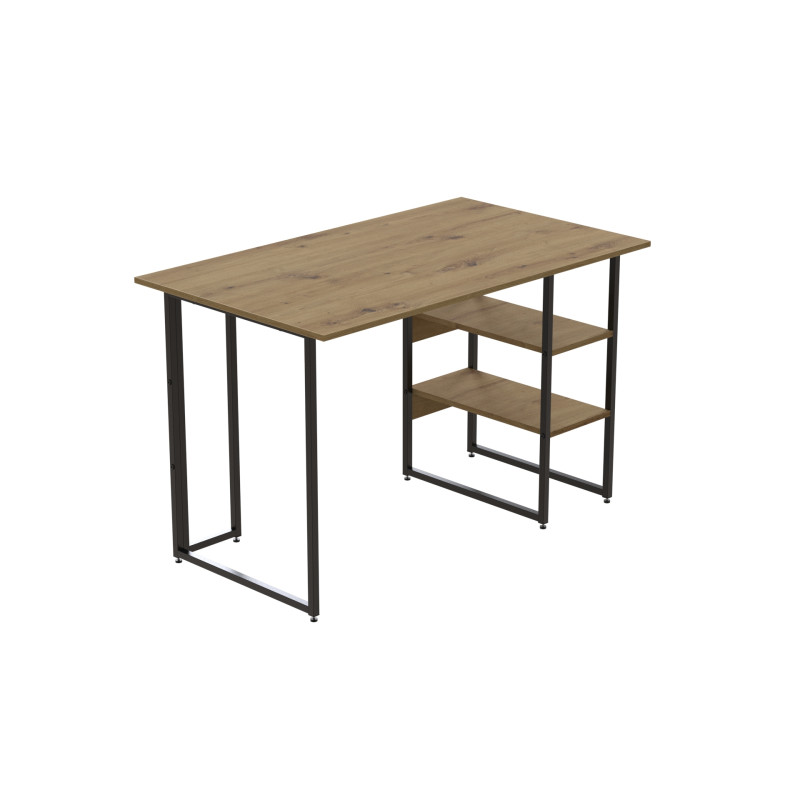 Комп'ютерний стіл Ferrum-decor Кевін 75x100x60 чорний ДСП Дуб Артізан 32мм (FRD-106835)