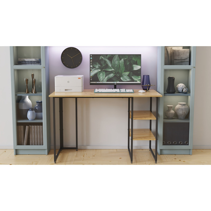 Комп'ютерний стіл Ferrum-decor Кевін 75x100x60 чорний ДСП Дуб Артізан 32мм (FRD-106835)
