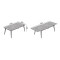 Стіл трансформер журнальний Dandi Small Ferrum-decor 45x120 160)x60 Чорний метал ДСП Бетон 16 мм (FRD-106785)