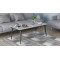 Стіл трансформер журнальний Dandi Small Ferrum-decor 45x120 160)x60 Чорний метал ДСП Бетон 16 мм (FRD-106785)