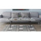 Стіл трансформер журнальний Dandi Small Ferrum-decor 45x120 160)x60 Чорний метал ДСП Бетон 16 мм (FRD-106785)