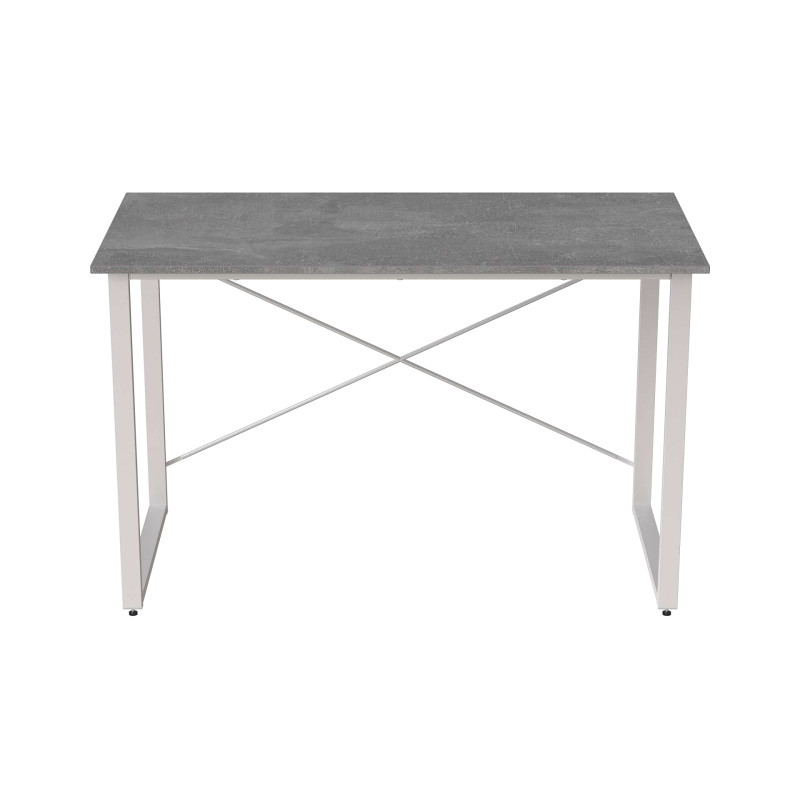 Стіл письмовий Дейв Ferrum-decor 750x1400x700 Білий метал ДСП Бетон 16 мм (FRD-106465)