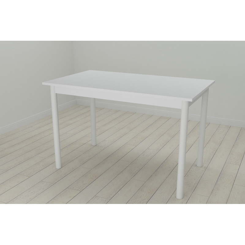 Стіл кухонний Ferrum-decor Беніта 75x120x70 Білий ДСП Біле 16мм (FRD-106275)