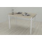Стол кухонный Ferrum-decor Бенита 75x120x80 Белый ДСП Сонома 16мм (FRD-106285)