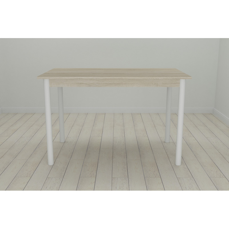 Стол кухонный Ferrum-decor Бенита 75x120x80 Белый ДСП Сонома 16мм (FRD-106285)