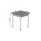 Стол кухонный Ferrum-decor Агата 75x70x70 Белый ДСП Бетон 16мм (FRD-105555)