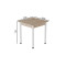 Стол кухонный Ferrum-decor Агата 75x80x80 Белый ДСП Сан-Марино 16мм (FRD-105635)
