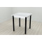 Стіл кухонний Ferrum-decor Агата 75x70x70 Чорний ДСП Біле 16мм (FRD-106245)