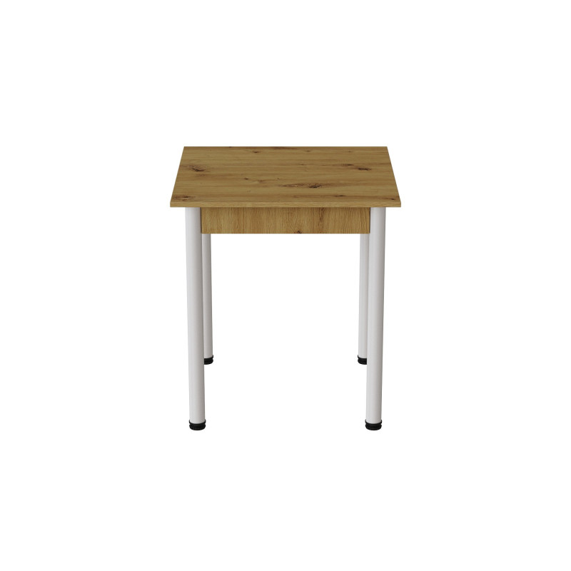 Стол кухонный Ferrum-decor Агата 75x80x80 Белый ДСП Дуб Артизан 16мм (FRD-105675)