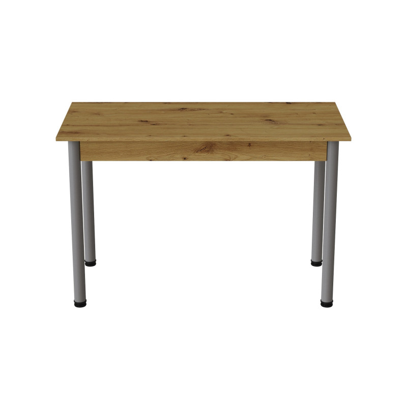Стіл кухонний Ferrum-decor Беніта 75x120x70 Сірий ДСП Дуб Артизан 16мм (FRD-105695)