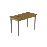 Стіл кухонний Ferrum-decor Маріо 75x120x60 Сірий ДСП Дуб Артизан 16мм (FRD-105725)