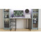 Стіл письмовий Кевін Ferrum-decor 75x140x60 Чорний метал ДСП Бетон 16 мм (FRD-106555)