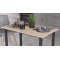 Стіл універсальний Knap Ferrum-decor 750x1400x600 Чорний метал ДСП Дуб Сан-Марино 16 мм (FRD-106355)