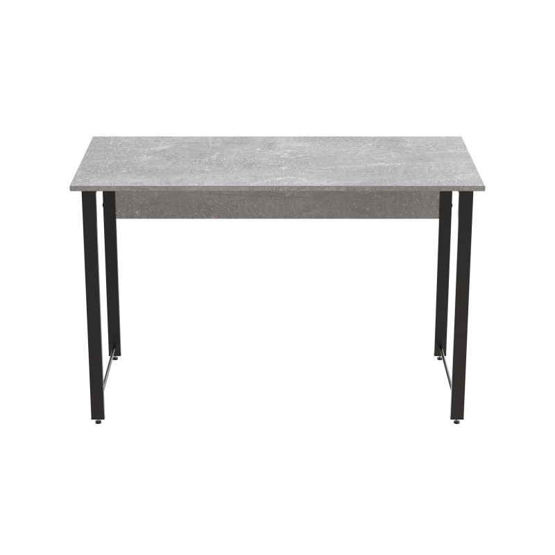 Стіл письмовий Курт Ferrum-decor 75x100x60 Чорний метал ДСП Бетон 16 мм (FRD-106615)